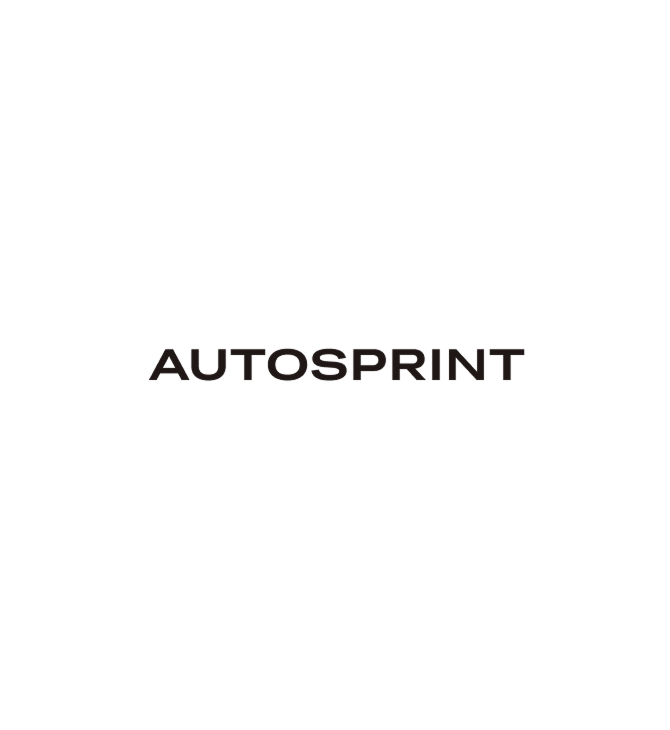 Autosprint magazine title on white background